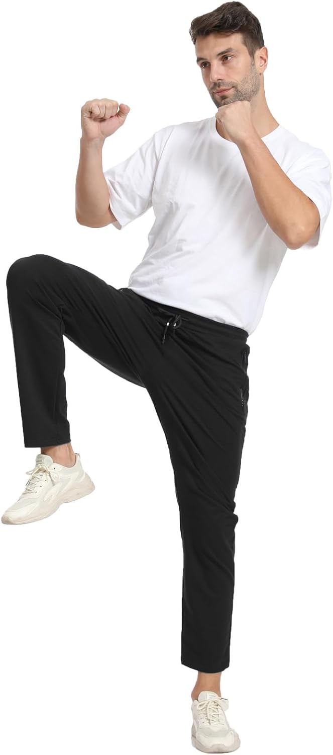 Thumbnail 5 de JustSun Pantaloni Tuta Uomo Sportivi Cotone con Tasche Zip
