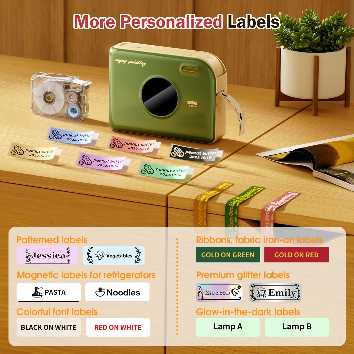 Detalle de Phomemo A30 DE-A30-GR-PRIMTER thermische Bluetooth-labelprinter