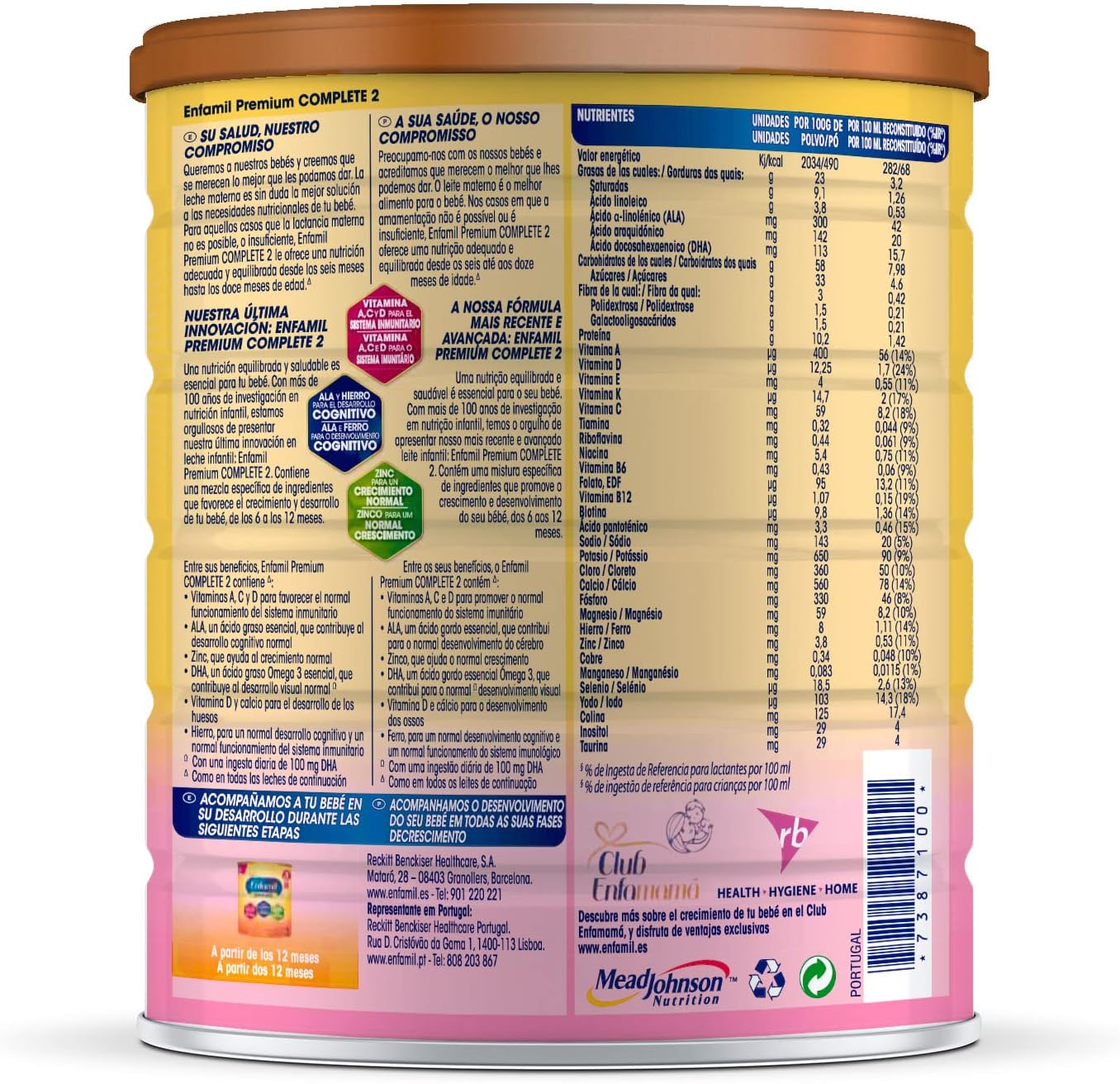 Thumbnail 5 de Enfamil Pack Ahorro Fórmula Leche Infantil 4x800g