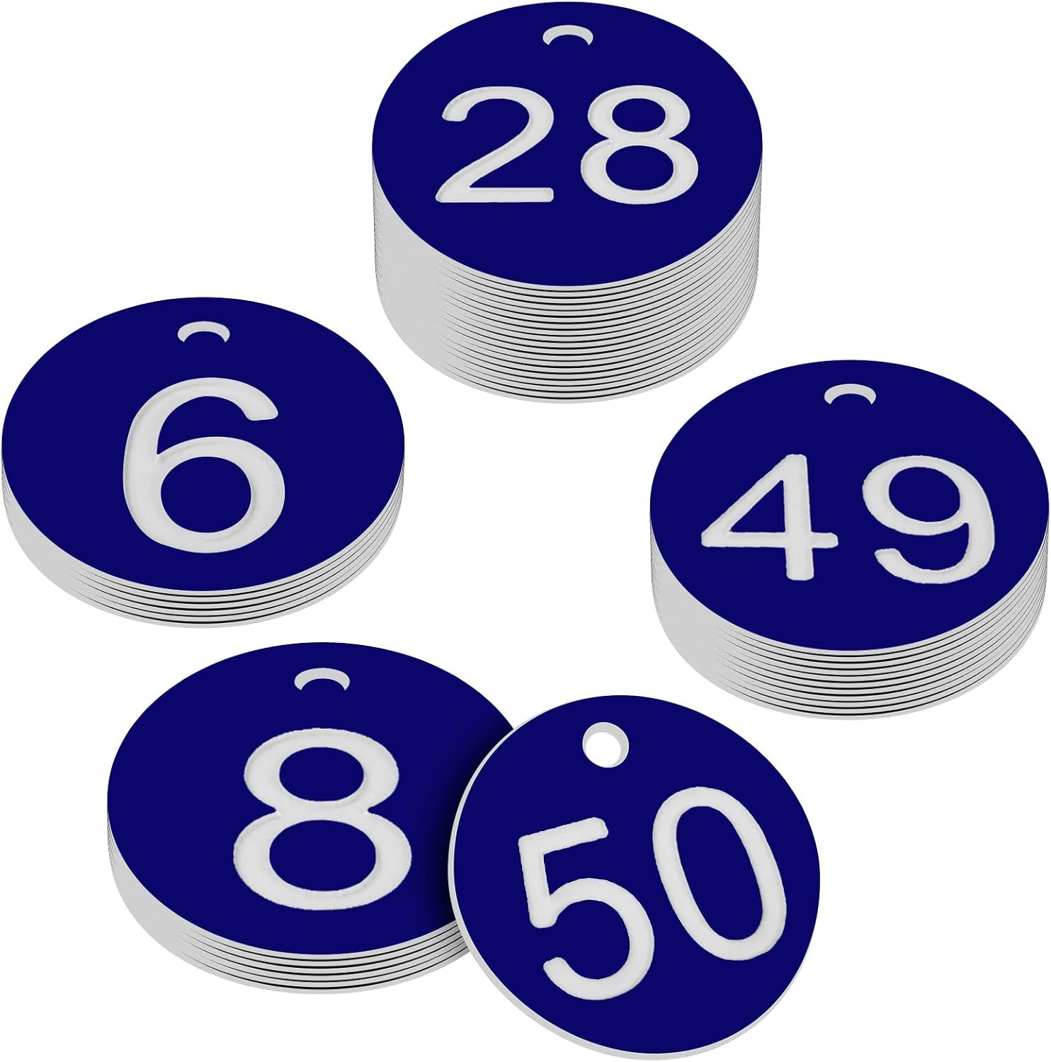 Detalle de OFFCUP Portachiavi Numerati 1-50 blu