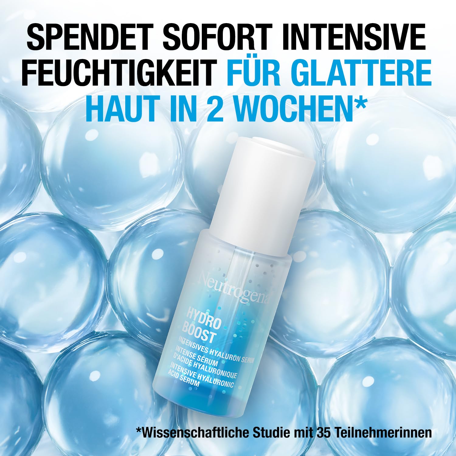 Detalle de Neutrogena Hydro Boost Hyaluron Konzentrat (2 x 15 ml) – Intensive Feuchtigkeit mit 2 Hyaluronsäurenformen