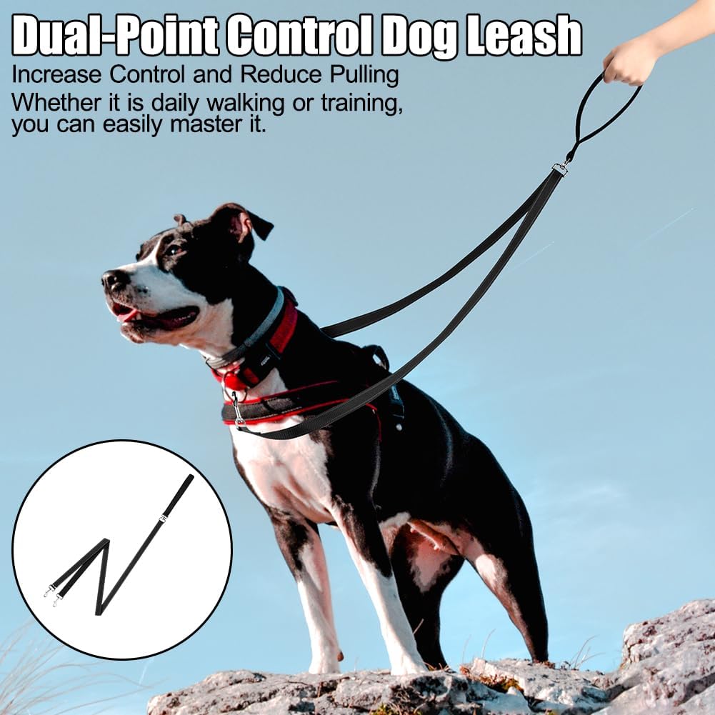 Detalle de Adiwo 2M Guinzaglio Addestramento per Cani: doppia compressione di controllo, riflettente e 360°