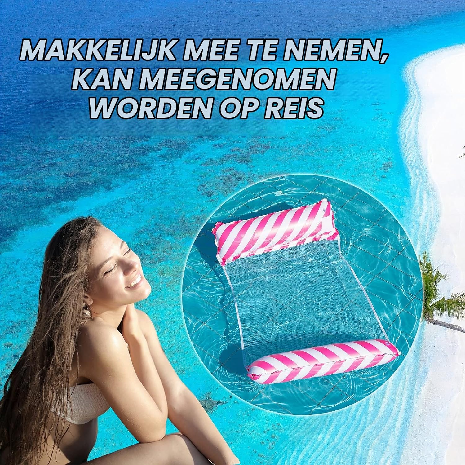 Thumbnail 6 de Yisscen 4-in-1 waterhangmat, blauw, 122 x 70 cm