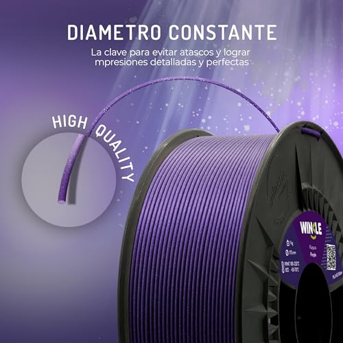 Thumbnail 2 de WINKLE Filamento PLA 1,75 mm, 1 kg para impresora 3D