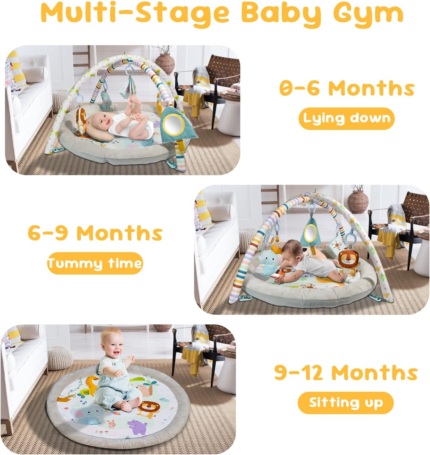 Detalle 2 de Baby Play Mat Activity Gym for 0-36 Months