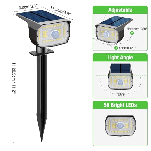 Thumbnail 6 de nipify Luces Solares con Sensor IP65 para JardÃn 🚶