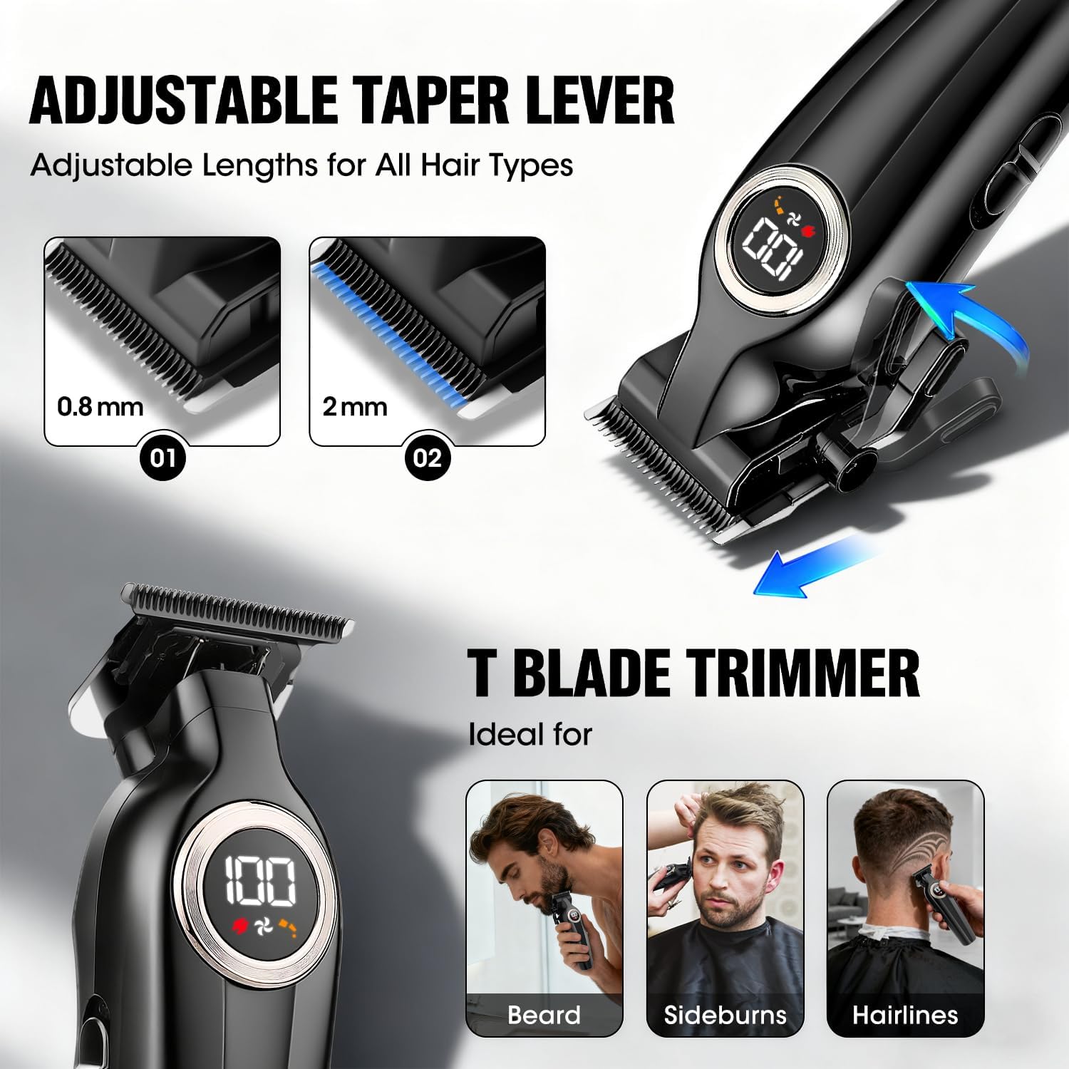 Thumbnail 1 de Misuke Hair Clippers Men and Trimmers Set – Professional Cordless Kit
