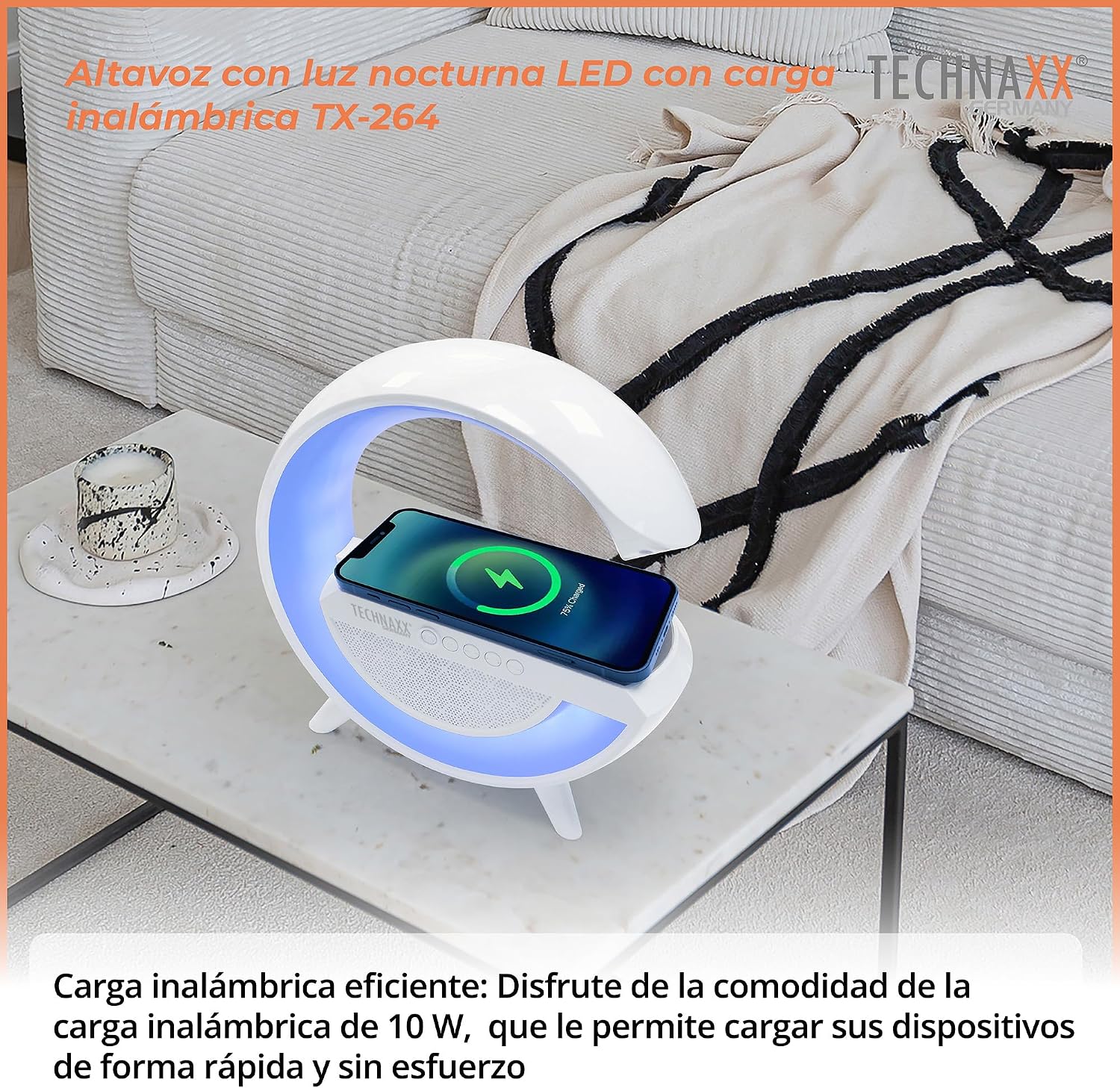 Detalle 1 de Technaxx TX-264 Altavoz LED 10 W