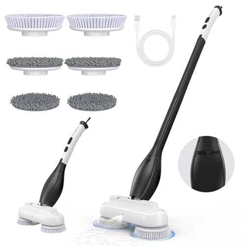 Imagen de LifeBasis 2-in-1 Electric Spin Mop & Scrubber with 800ml Tank — Versatile Cleaning for All Floors en OfertitasTOP