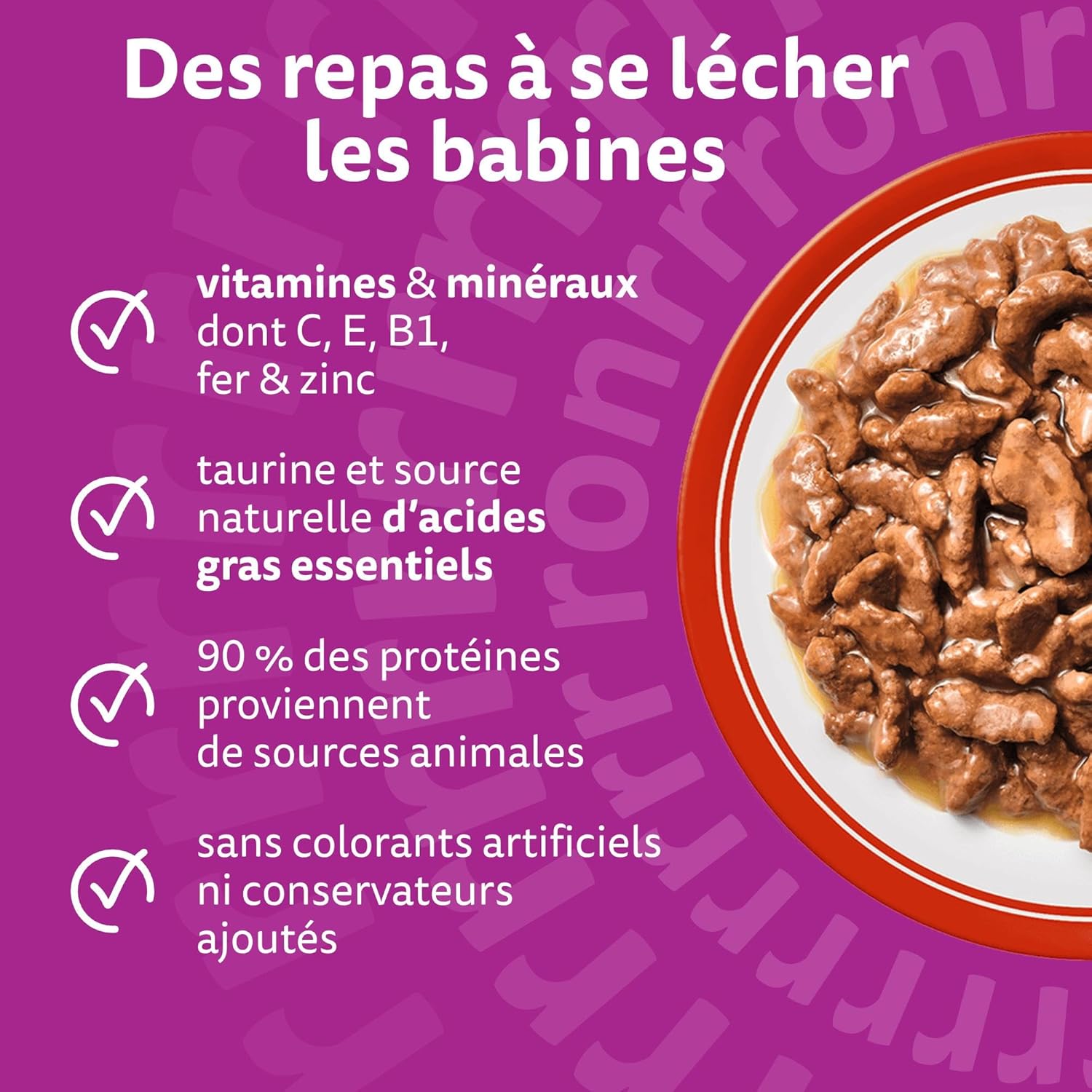 Detalle de WHISKAS Aliment humide en sauce Chat adulte – Les Repas Classiques, 84 x 85 g