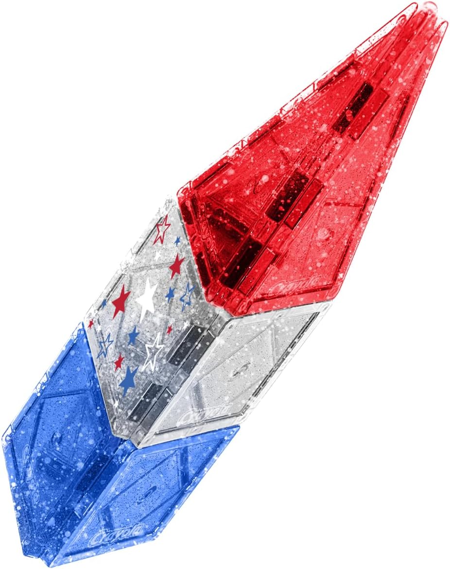 Thumbnail 5 de CreateOn Crayola Red, White & Blue Magnetic Tiles 14pc Building Set for Kids (Ages 3+)