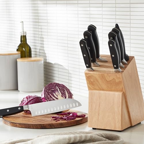Thumbnail 7 de Amazon Basics Juego de Cuchillos de Cocina 9 Piezas, Negro 🔪