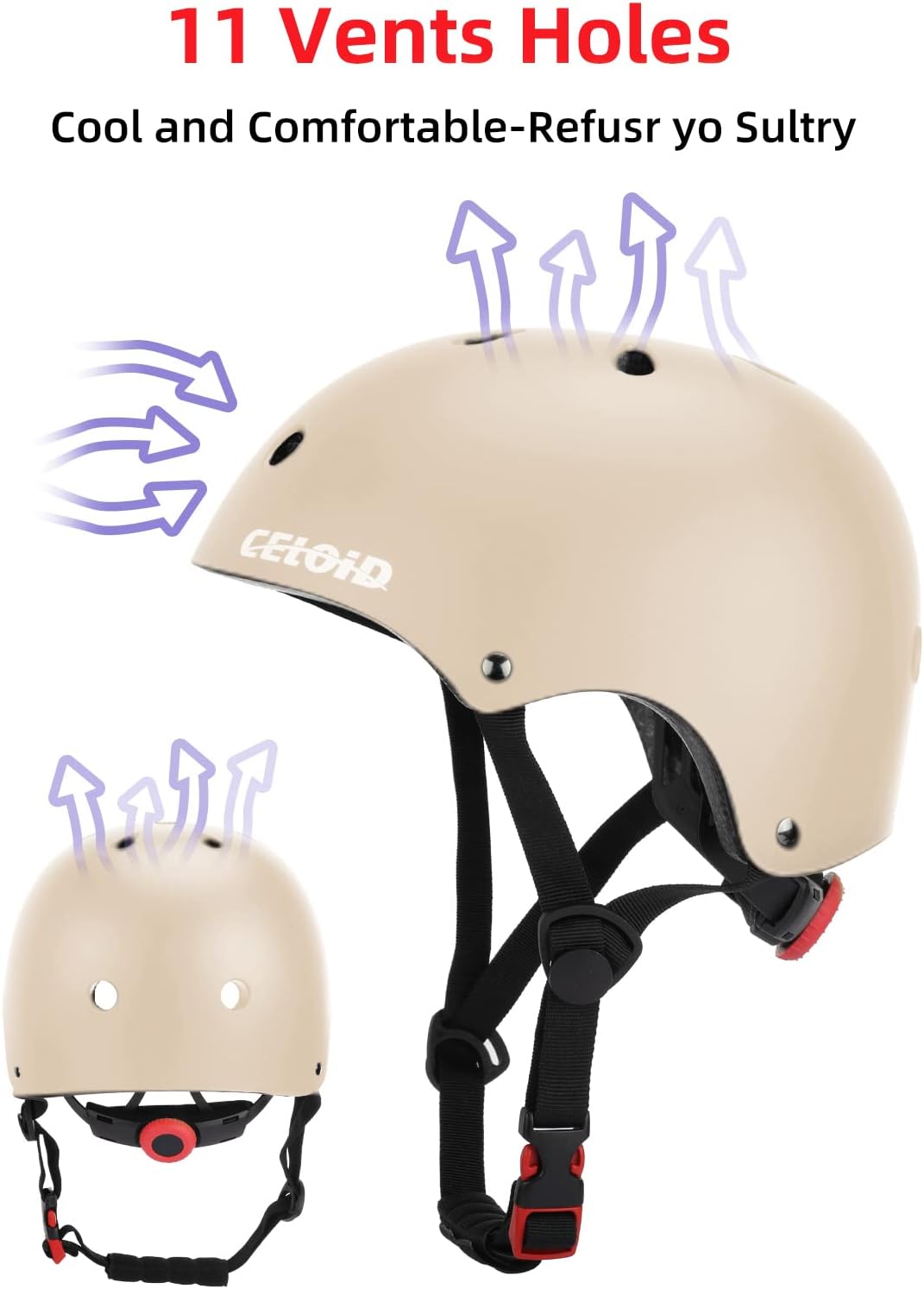 Thumbnail 2 de CELOID Kids Bike Helmet: Protective, Adjustable Multi-Sport Helmet for Ages 2–14