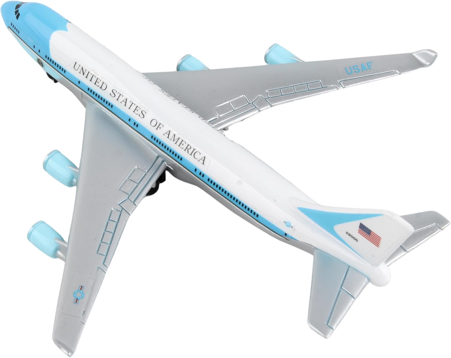 Detalle 2 de Herpa Toys Single Airplane Air Force One – aeromodello giocattolo in plastica, scala ridotta