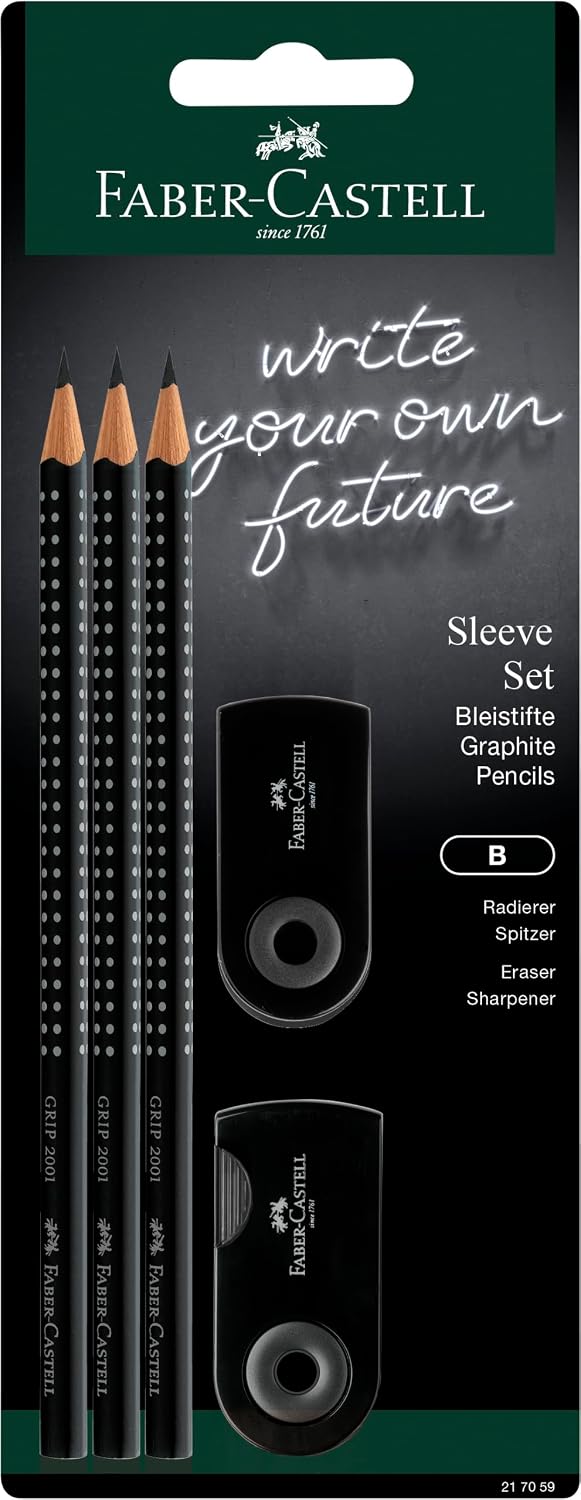 Detalle de Faber-Castell 217084 Set di matite Sleeve Grip 2001 Rosa Shadows