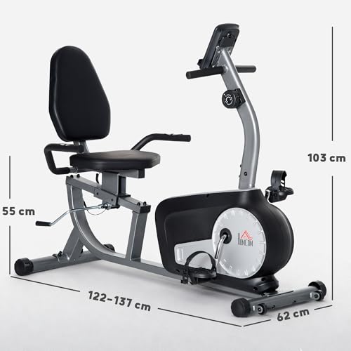 Thumbnail 6 de HOMCOM Bicicleta Estática Reclinada con Resistencia y Pantalla 🚴♀