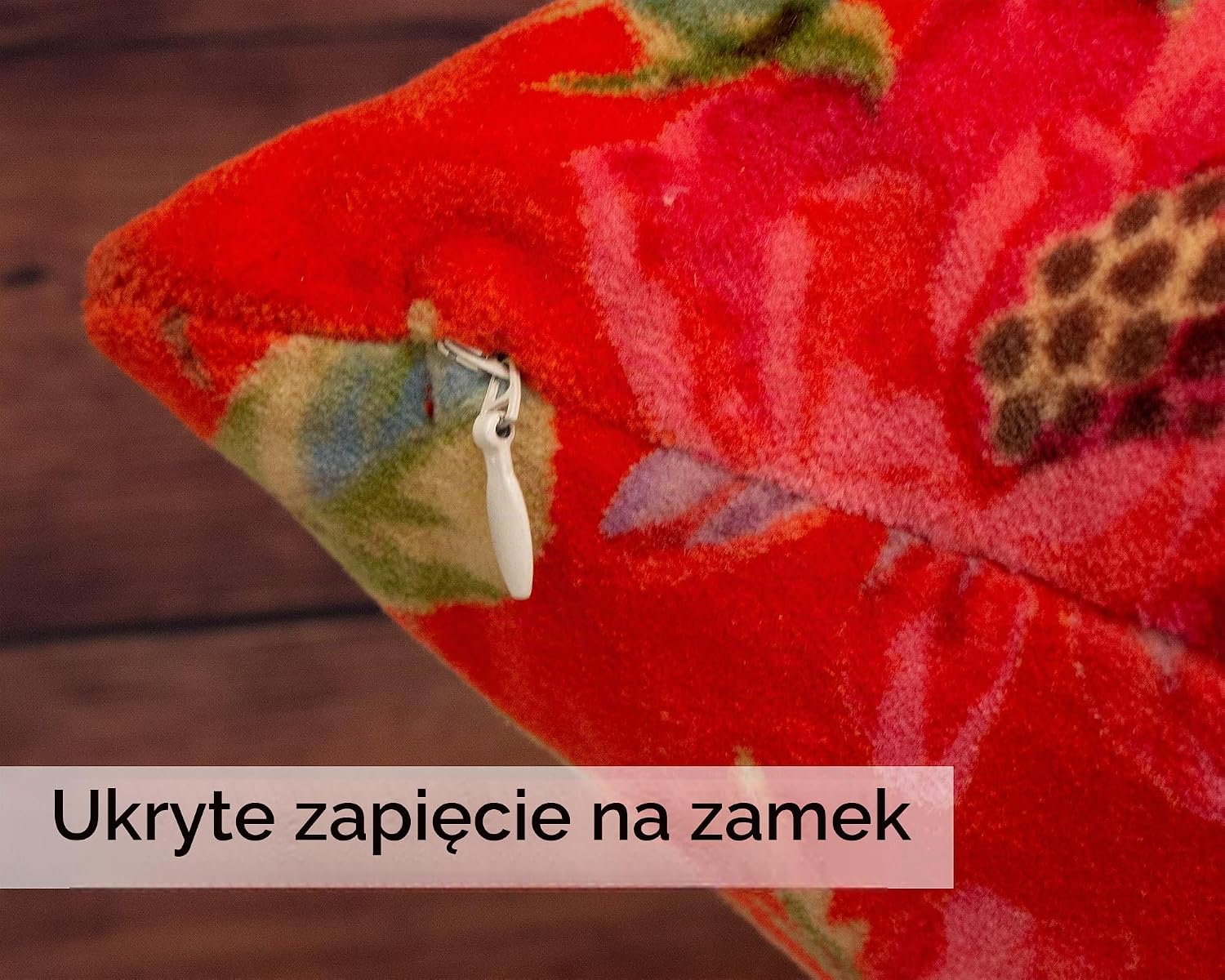 Detalle 2 de Riva Paoletti Paradise – poszewka 50 × 50 cm, bawełna, aksamitny nadruk