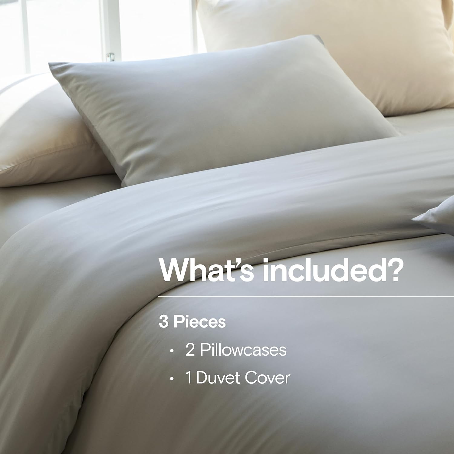 Detalle 2 de DOZ Duvet Cover Set 90x90 Dove Full/Queen