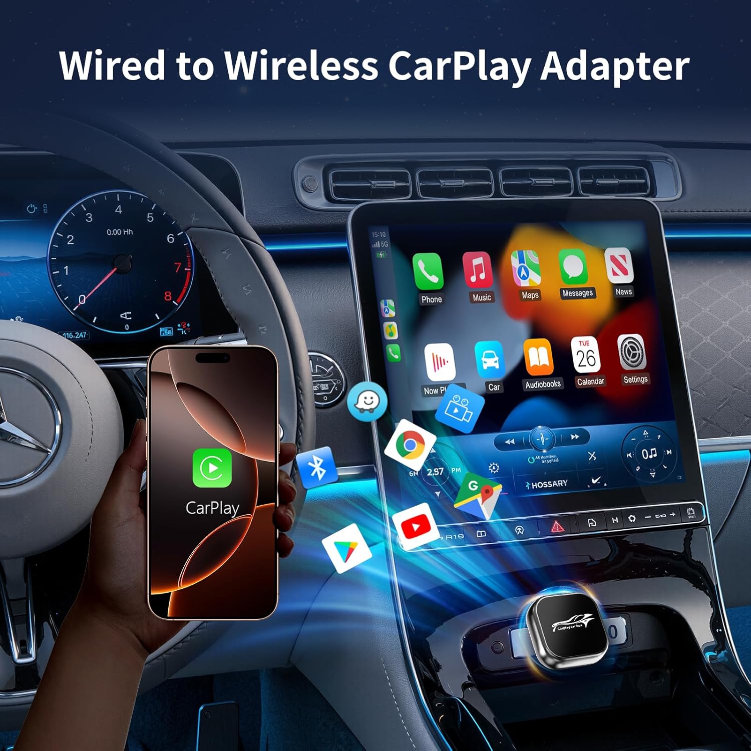 Thumbnail 6 de KOSSFEI CarPlay Adaptador inalámbrico 8s
