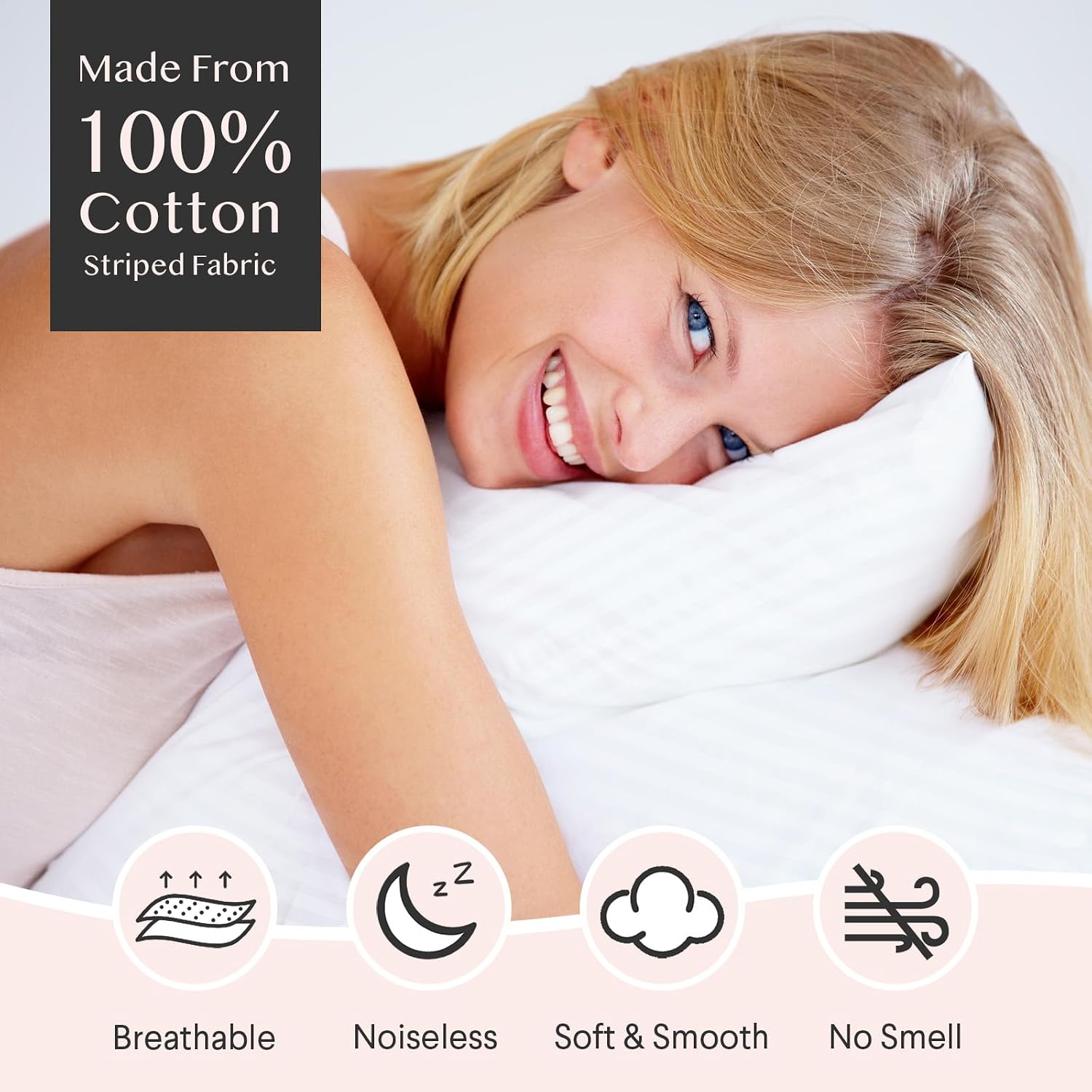 Thumbnail 2 de FAUNNA 600TC Cotton Pillow Protectors 20x26