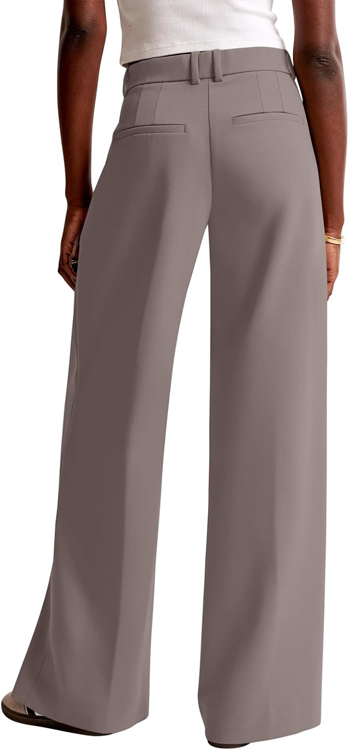 Detalle 2 de NIMIN Women's Wide-Leg Work Pants, Polyester Blend