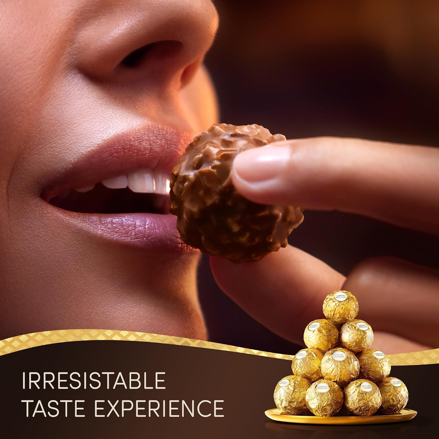 Detalle de Ferrero Rocher Christmas Chocolate Box, 24 Chocolates, 300g