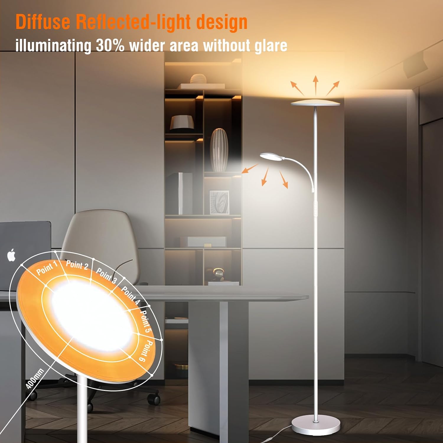 Thumbnail 2 de marctronic Weiß LED Stehlampe 42W 4200lm