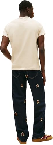 Detalle de Tommy Jeans T‑Shirt da Uomo Tjm XSLIM Jersey Tee Ext DM0DM04411 S/S – Beige XS