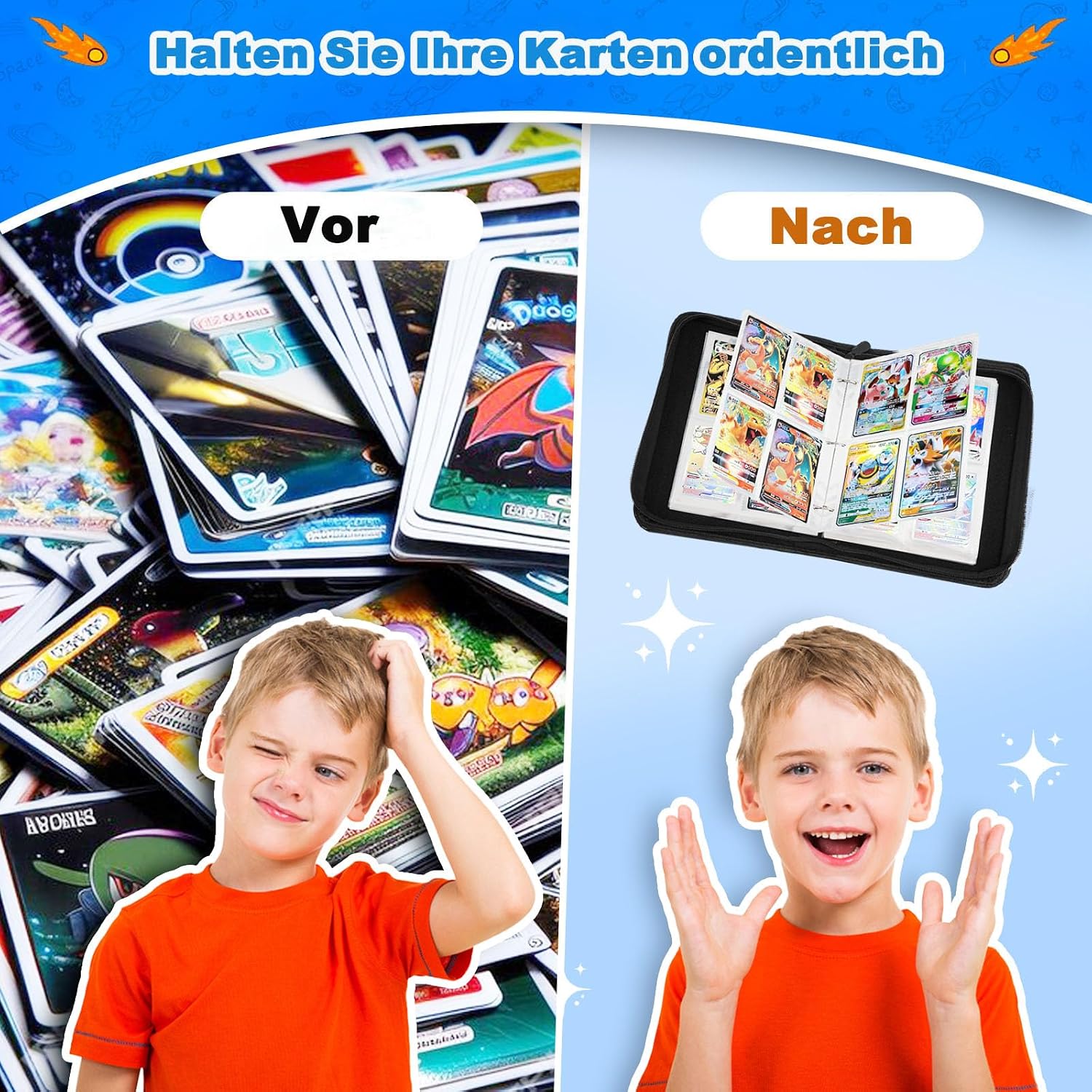 Detalle 2 de Sammelalbum Karten Tragbar 400 Karten