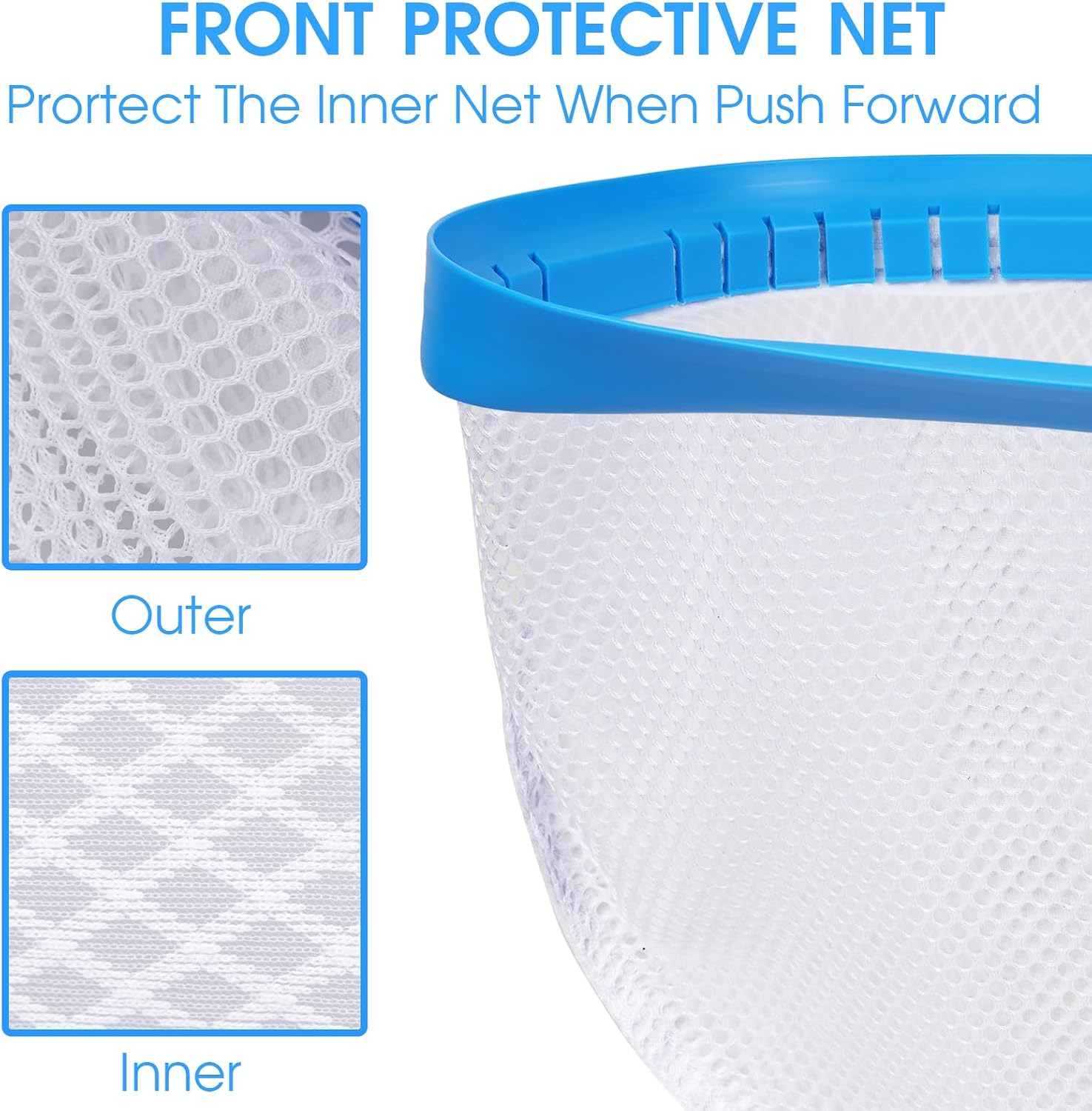 Detalle de TidyMister Pool Skimmer Net 18-Inch