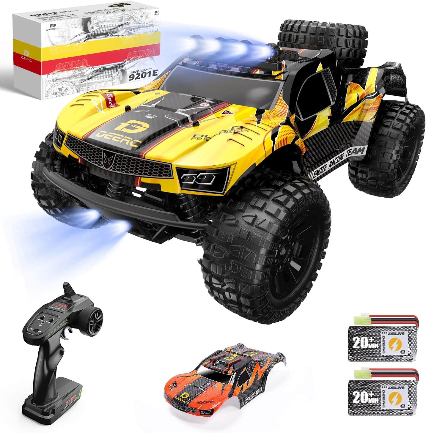 Detalle de DEERC 9201E Ferngesteuertes Auto 1:10