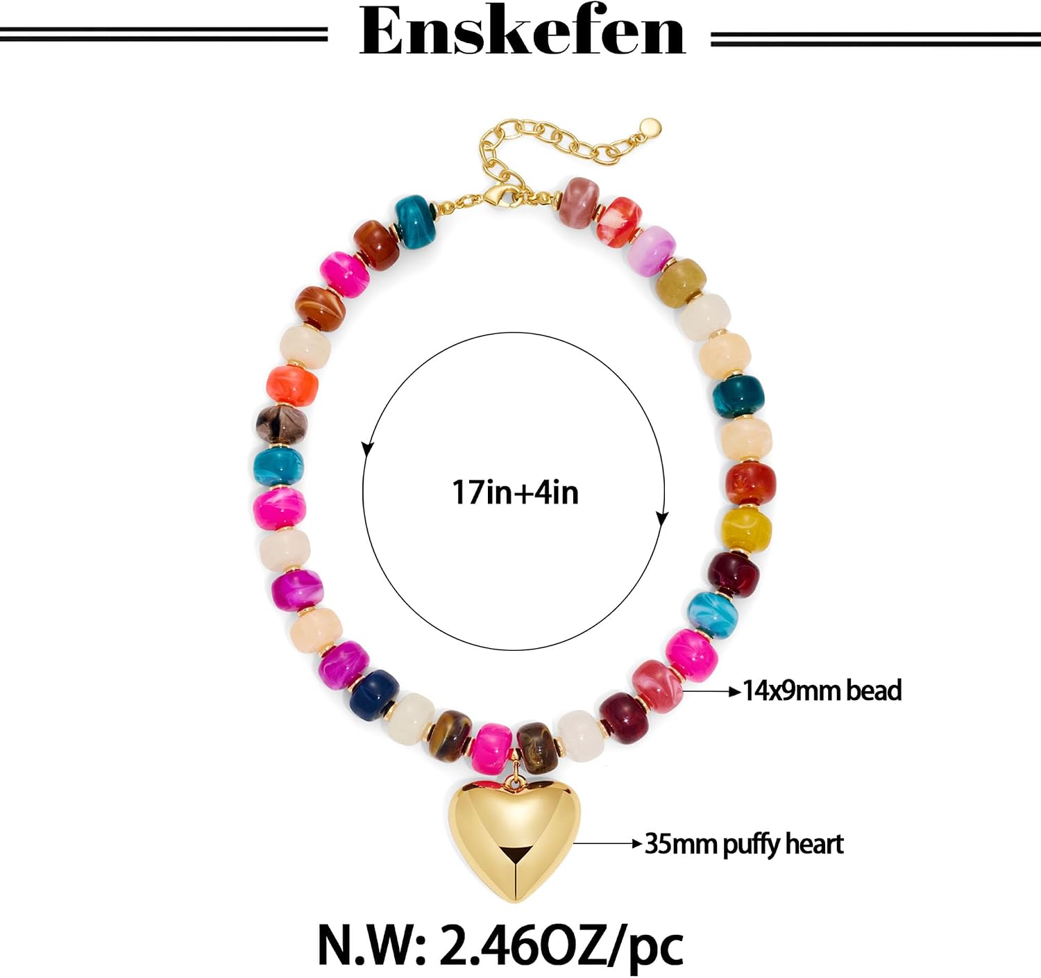 Thumbnail 6 de ENSKEFEN Beaded Choker Necklace
