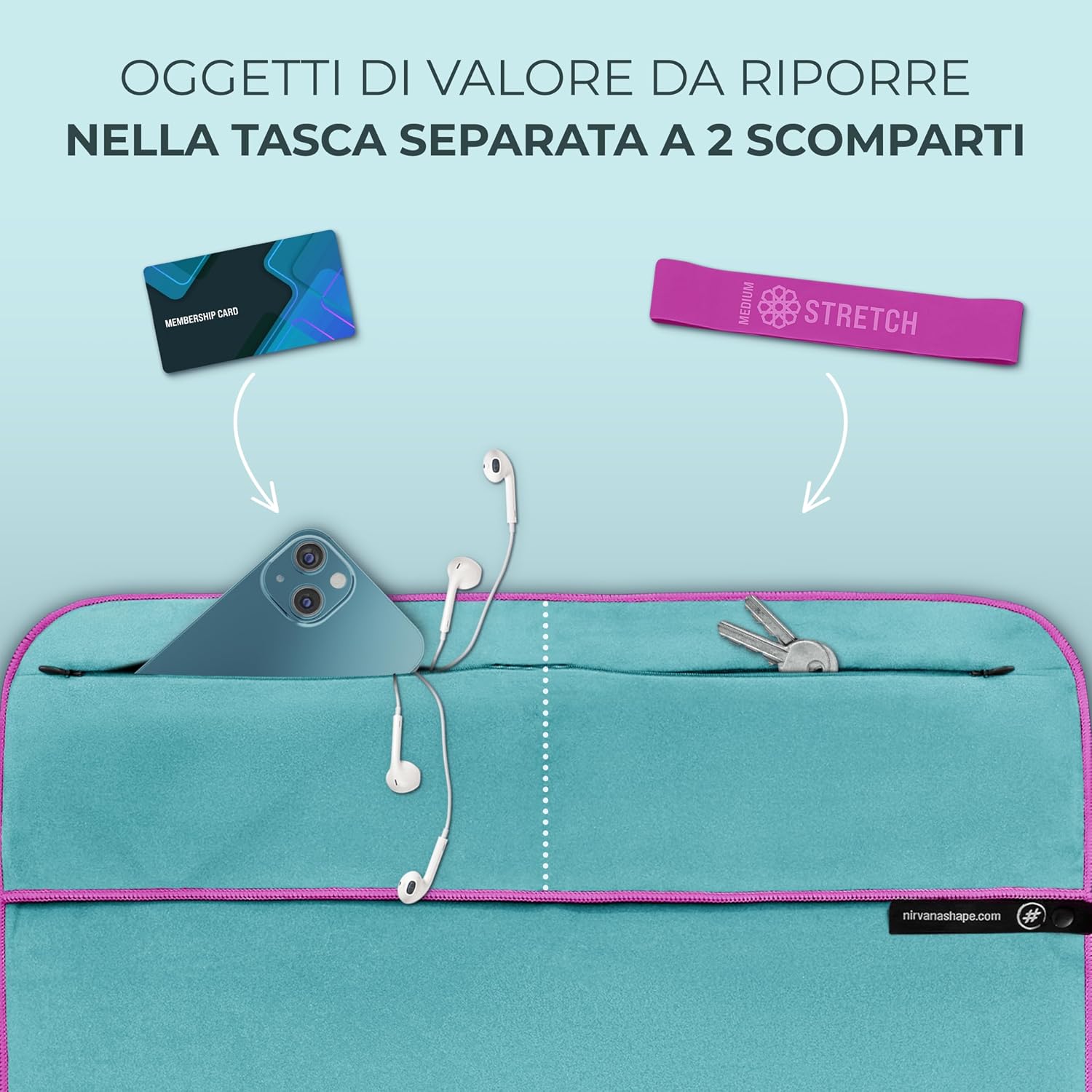 Detalle de NirvanaShape Asciugamano palestra 8 volte 🏋