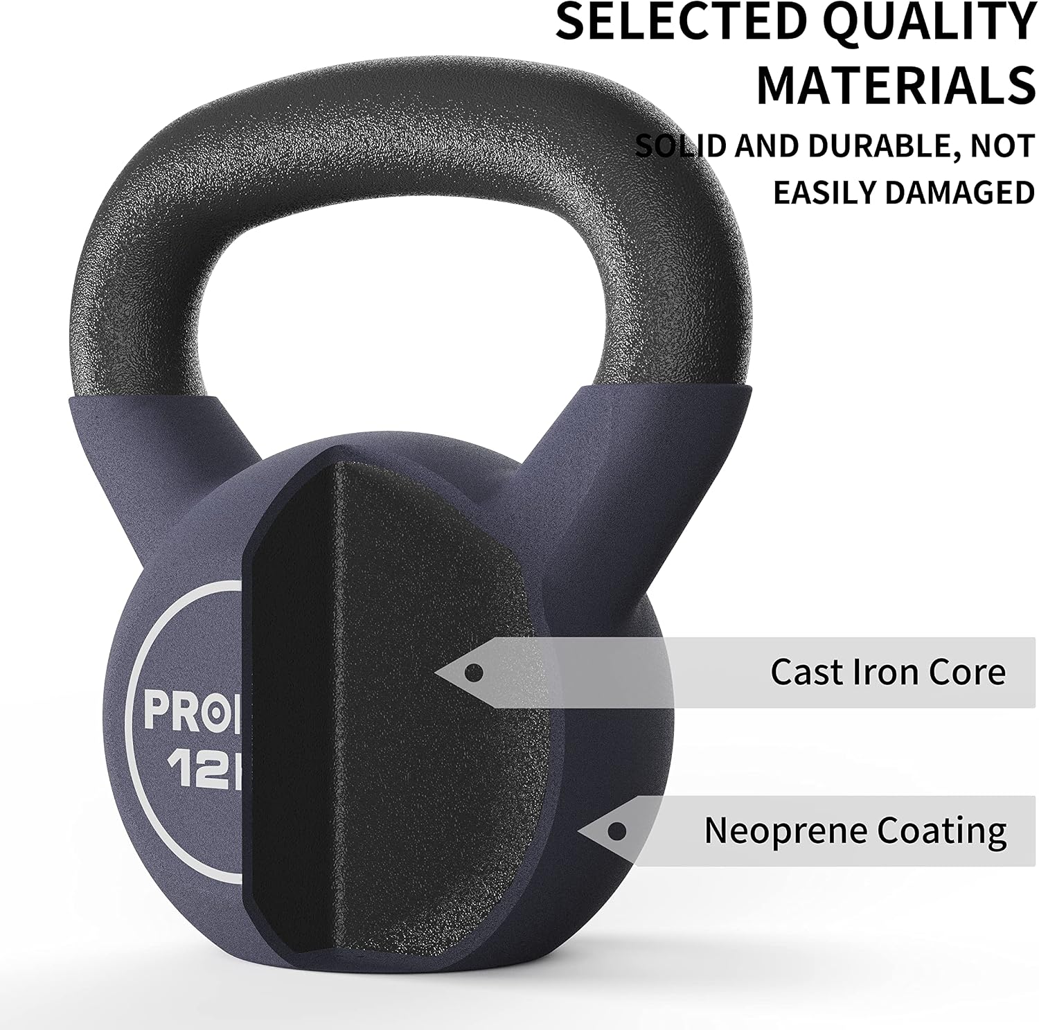 Detalle de PROIRON Cast Iron / Neoprene Coated Kettlebell (4kg–24kg) for Home Gym