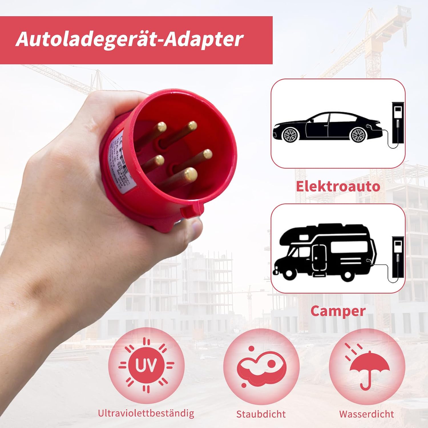 Thumbnail 5 de Adaptador CEE Schuko camping 16A 400V