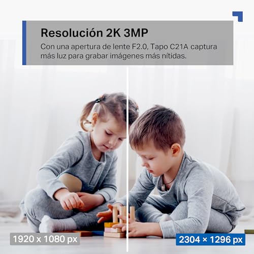 Thumbnail 2 de Tapo C21A: cámara interior 2K 3MP con visión 360° y notificaciones en tiempo real