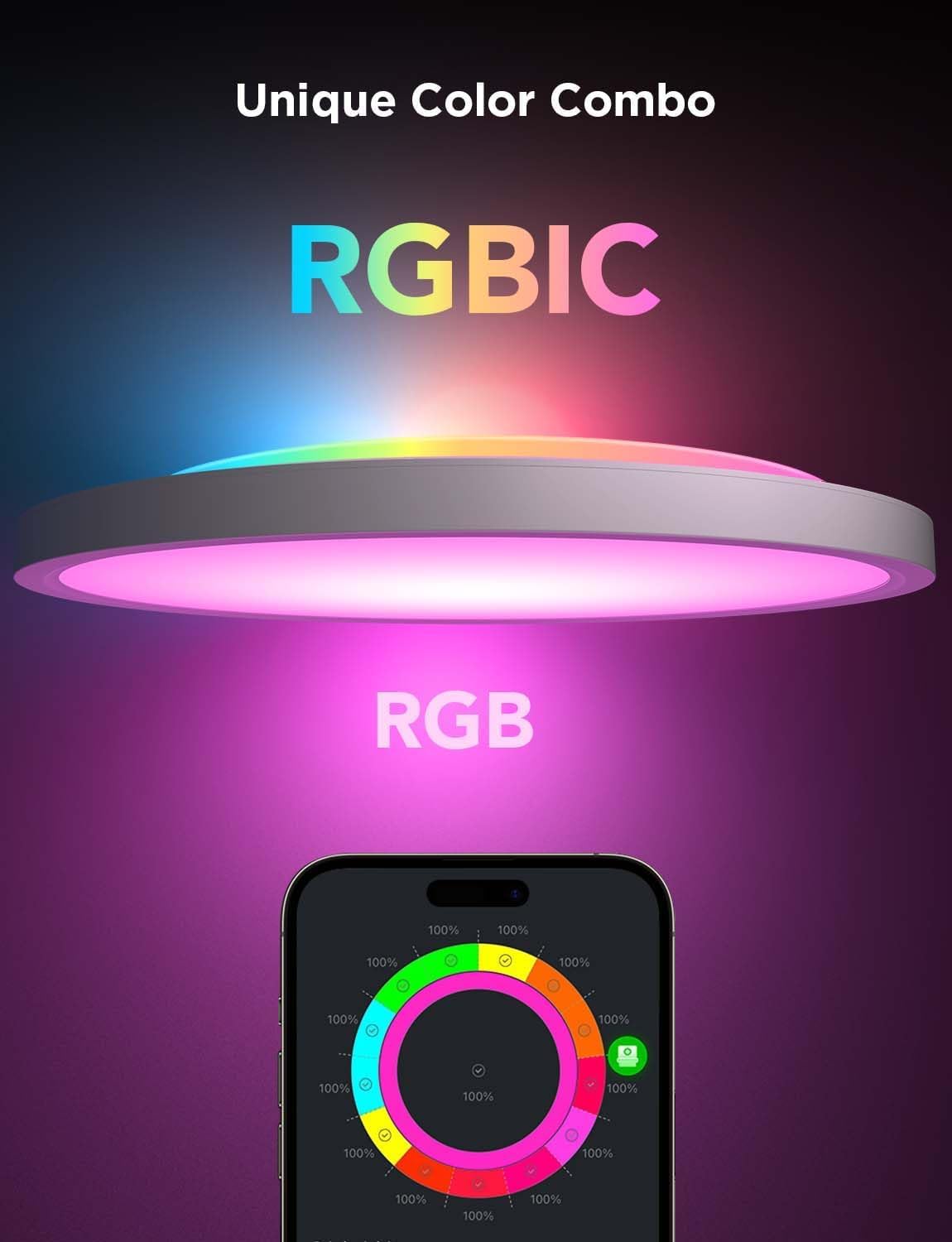 Thumbnail 1 de Govee LED Ceiling Light 2400LM RGBIC Ø30cm