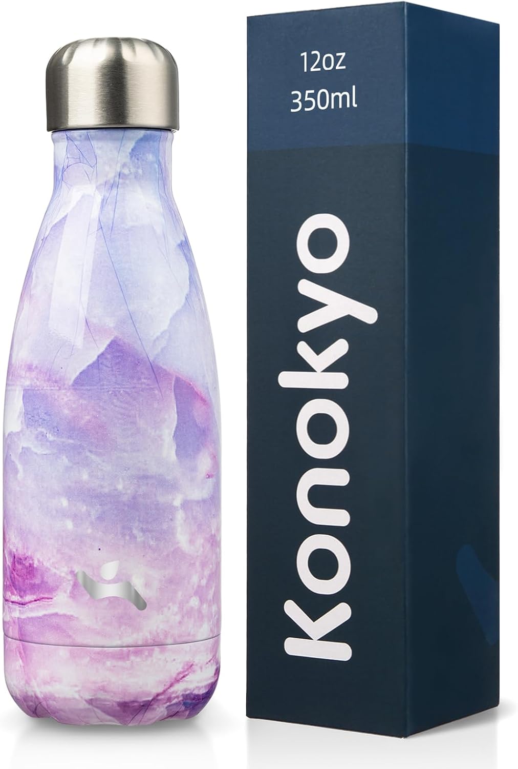 Detalle de Konokyo Insulated Stainless Steel Water Bottle, 12 oz