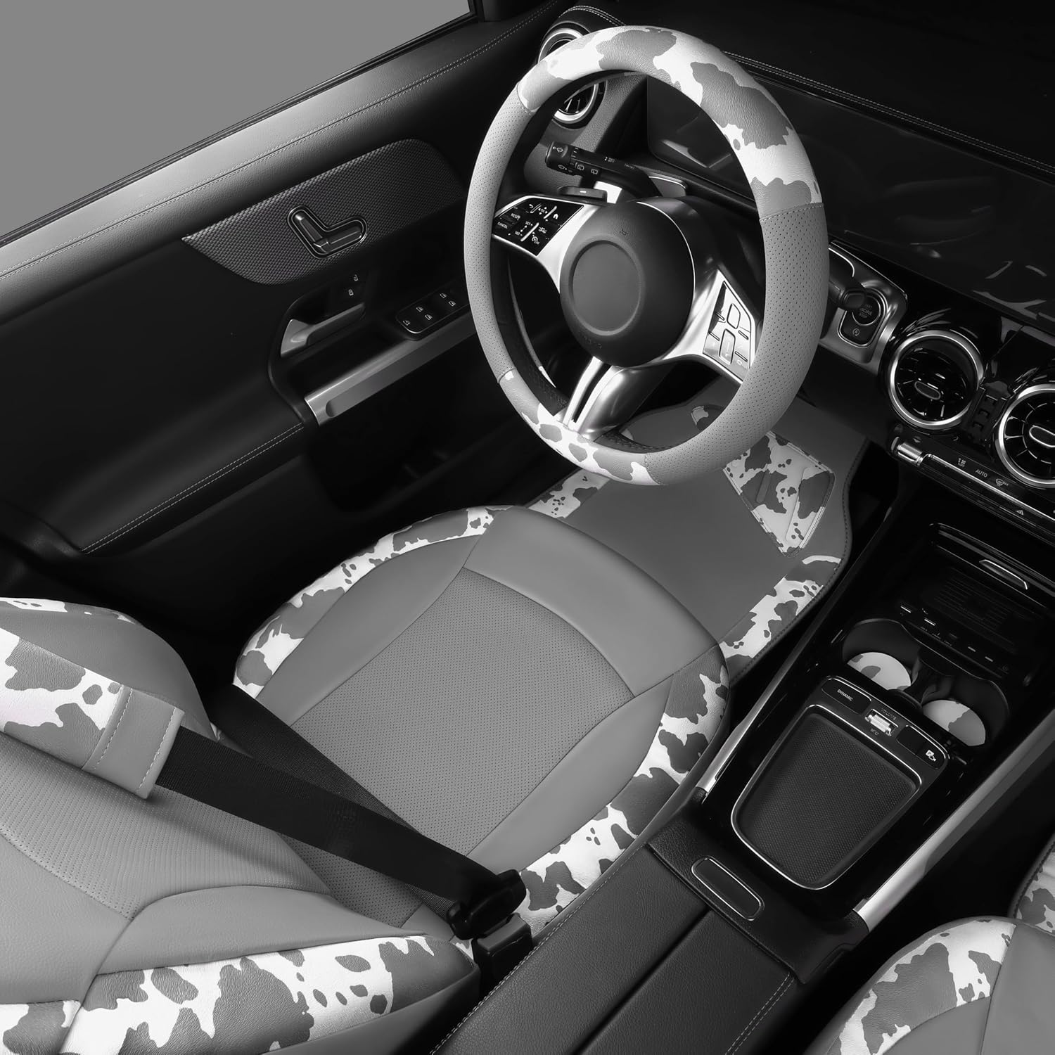 Detalle 2 de CAR PASS Cow Print Car Seat Covers Universal SUV Set