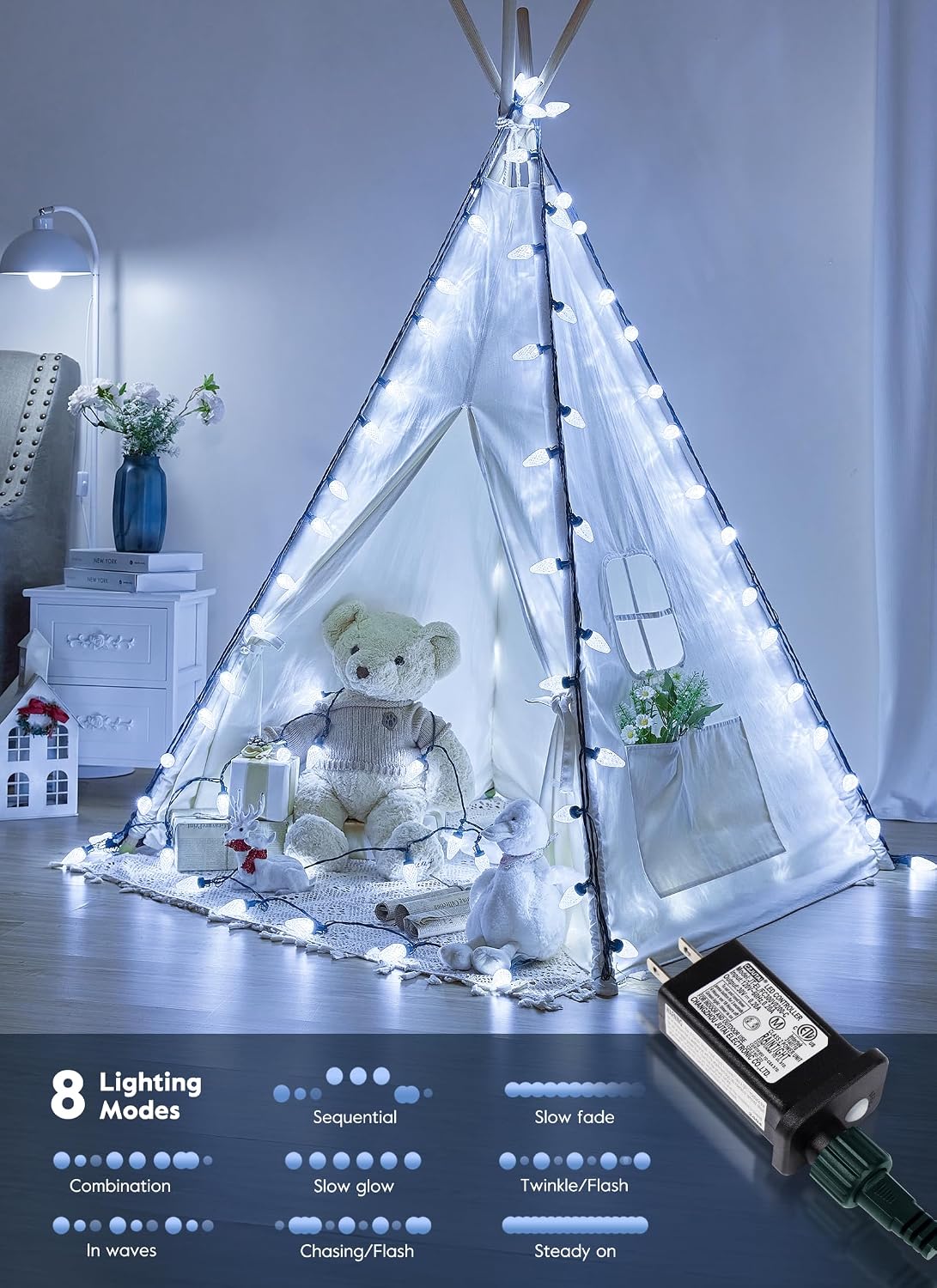 Detalle de Brightown C9 Christmas Lights, 114 ft