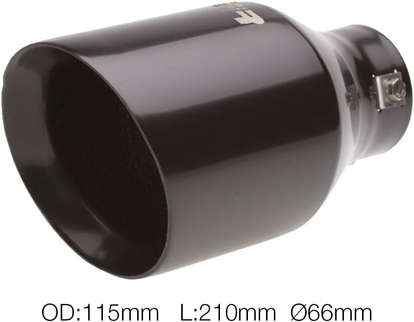 Thumbnail 1 de Simoni Racing TRX/20N Stainless Steel Round Universal Exhaust Tip, Black