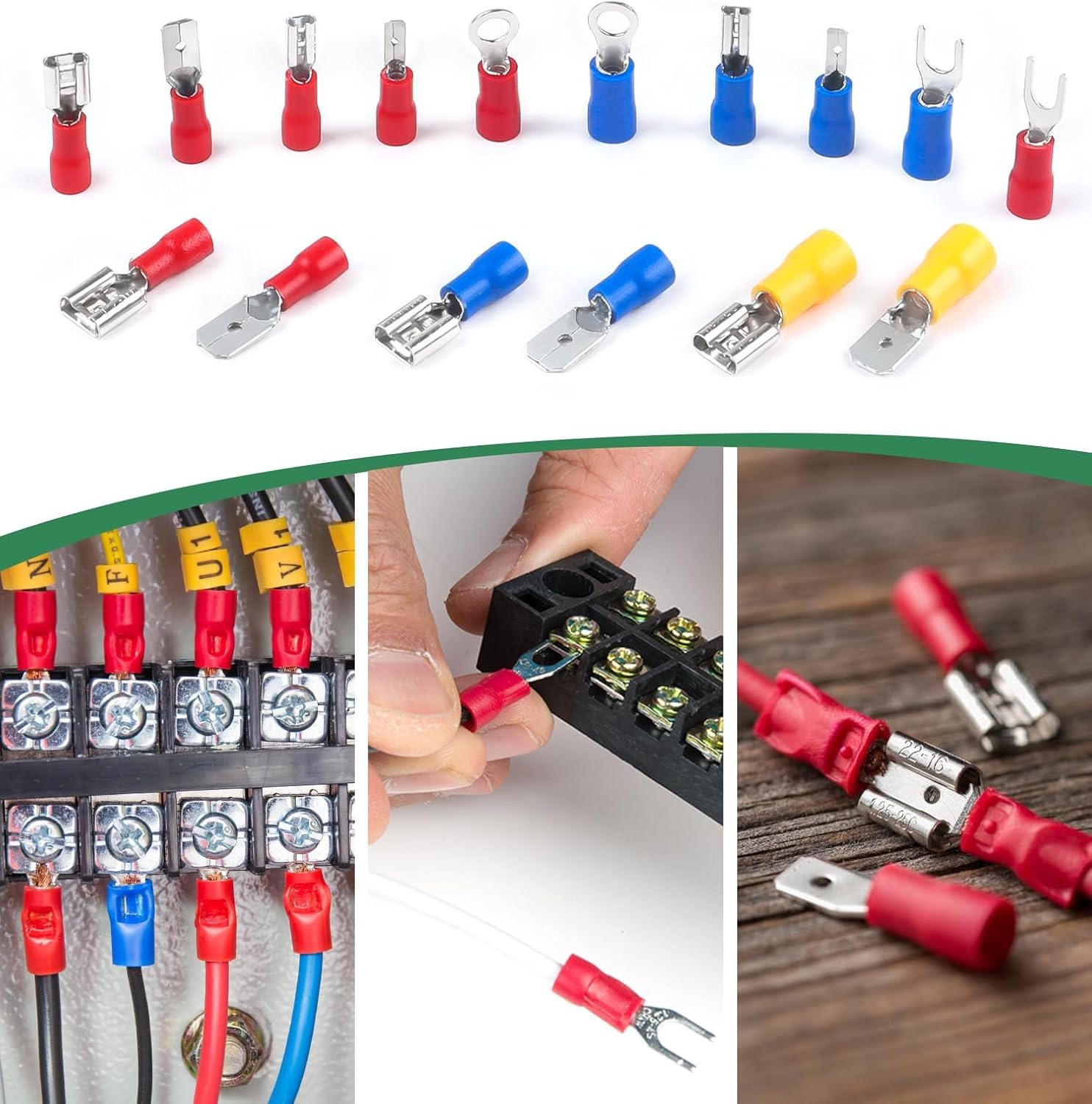 Thumbnail 4 de Kabelschuhe Set 300 Stück 0.5-6.0mm² – Bolatus 16 Typen, Crimpverbinder für KFZ, Elektrik und Haushaltsgeräte