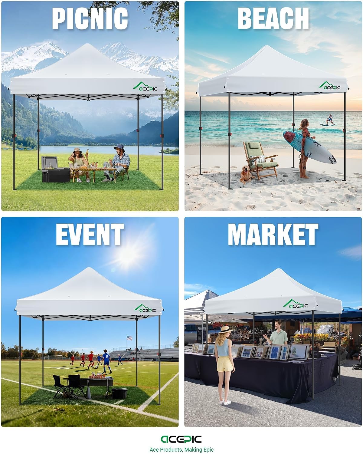 Detalle 2 de ACEPIC Canopy Replacement Top 10x10