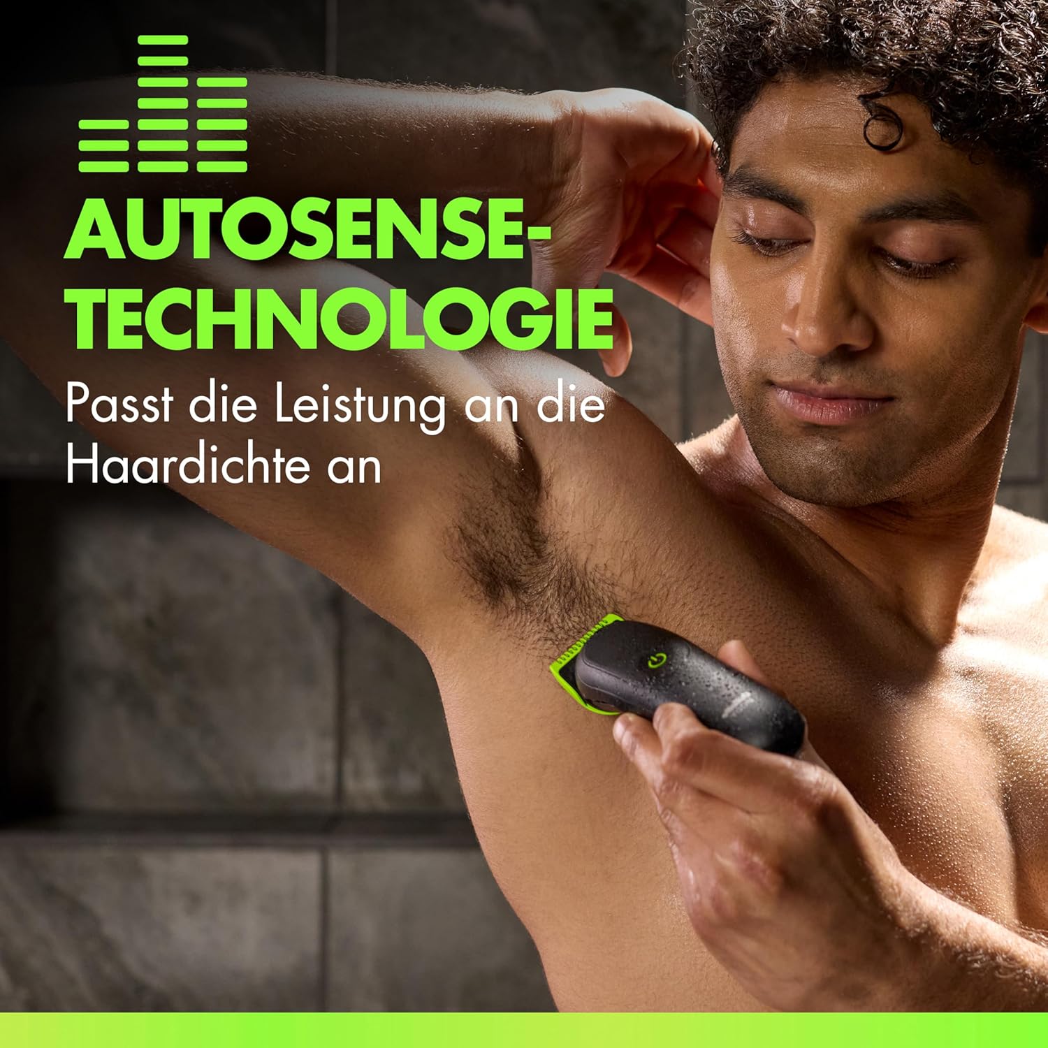 Thumbnail 2 de GilletteLabs i5 Body + Intimate Trimmer für Herren (SkinFirst) – wasserdichter Intimrasierer, Schwarz/Grün