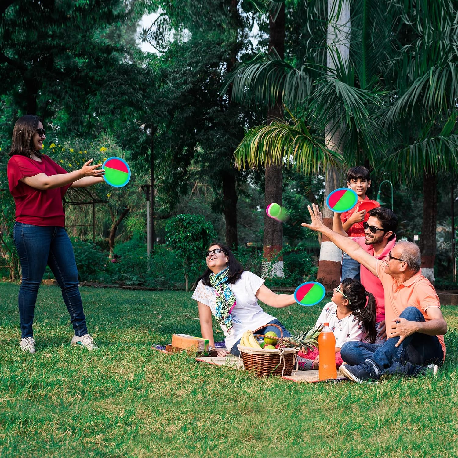 Detalle 2 de Ayeboovi Toss and Catch Ball Game Outdoor Toys for Kids