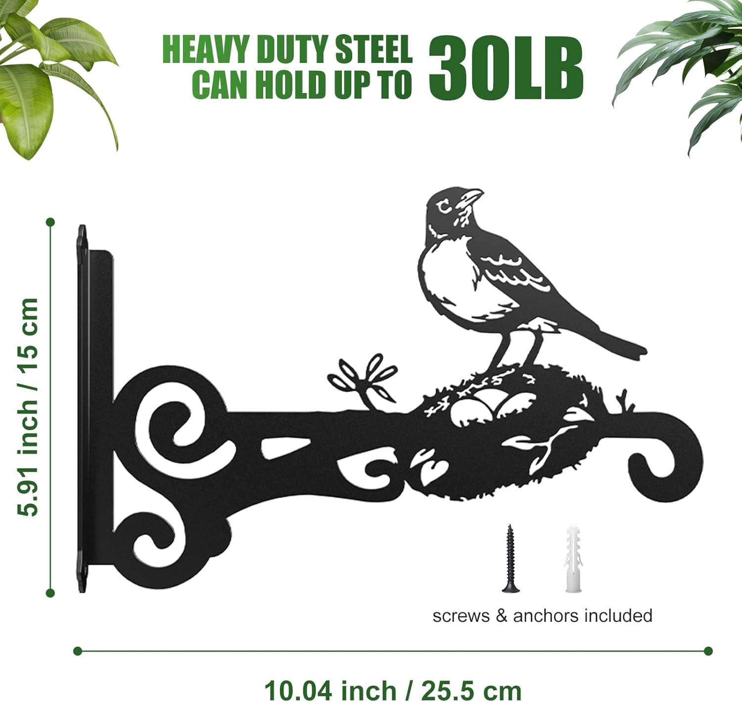 Thumbnail 5 de Metal plant hanger hooks, 30 lb capacity