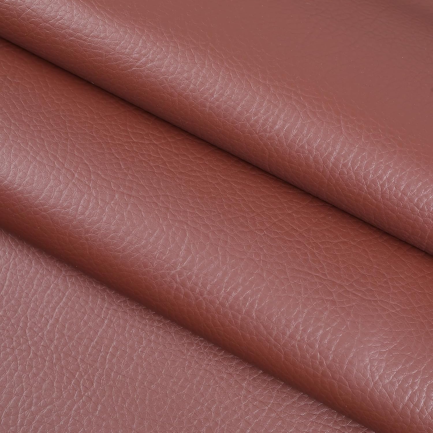 Thumbnail 6 de Konelia Faux Leather02 Upholstery Fabric, 0.7 mm Pebbled PU, Chocolate Brown, 55 x 180 in
