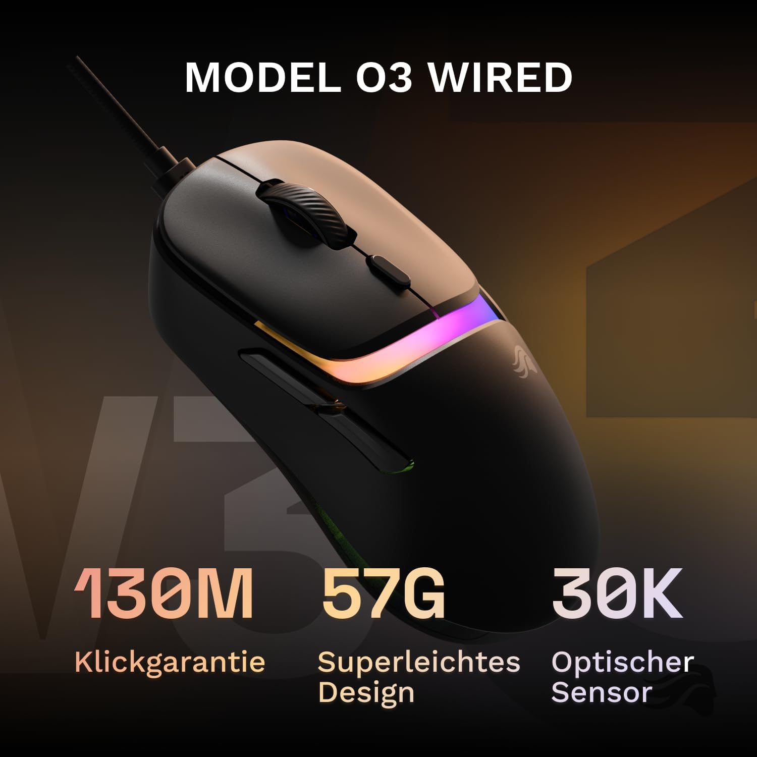 Detalle 2 de Glorious Model D3 Gaming-Maus 57 g