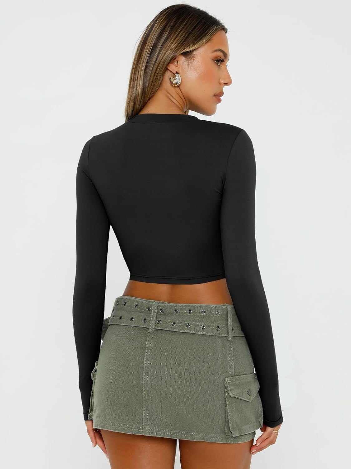 Thumbnail 5 de Trendy Queen Womens Long Sleeve Crop Top for Teens