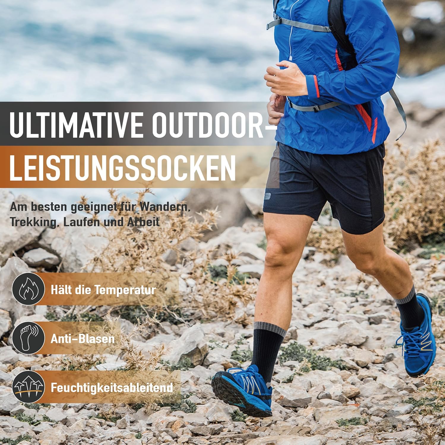 Detalle 2 de Niorasen Merino Socken Thermo, 3 Paar